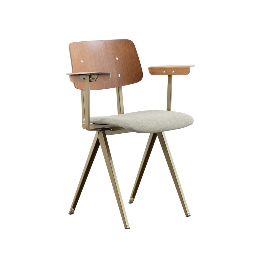 S16 Design Eetkamerstoel met armleuningen Galvanitas Compass Collection S16 Design Eetkamerstoel met armleuningen