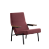 Spectrum design meubels Martin Visser SZ67 fauteuil donkerrood wol Spectrum