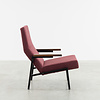 Spectrum design meubels Martin Visser SZ67 fauteuil donkerrood wol Spectrum