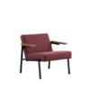 Spectrum design meubels Martin Visser SZ66 fauteuil donkerrood wol Spectrum