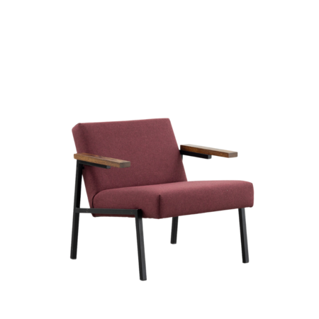 Martin Visser SZ66 armchair dark red wool Spectrum