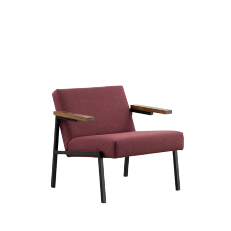 Martin Visser SZ66 fauteuil donkerrood wol Spectrum