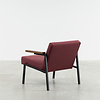 Spectrum design meubels Martin Visser SZ66 fauteuil donkerrood wol Spectrum