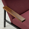 Spectrum design meubels Martin Visser SZ67 fauteuil donkerrood wol Spectrum