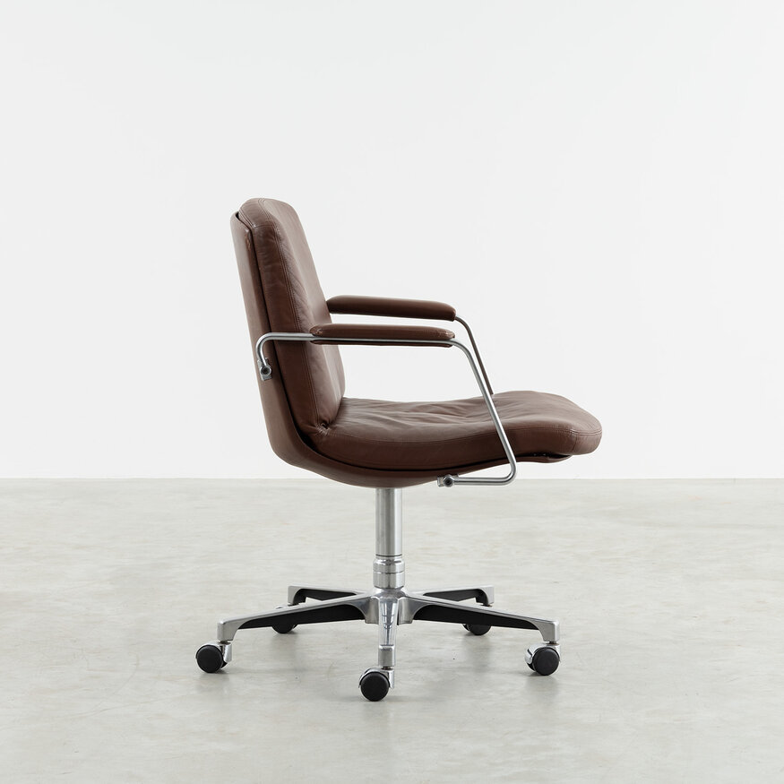 Kill International Preben Fabricius and Jorgen Kastholm desk chair leather Kill International