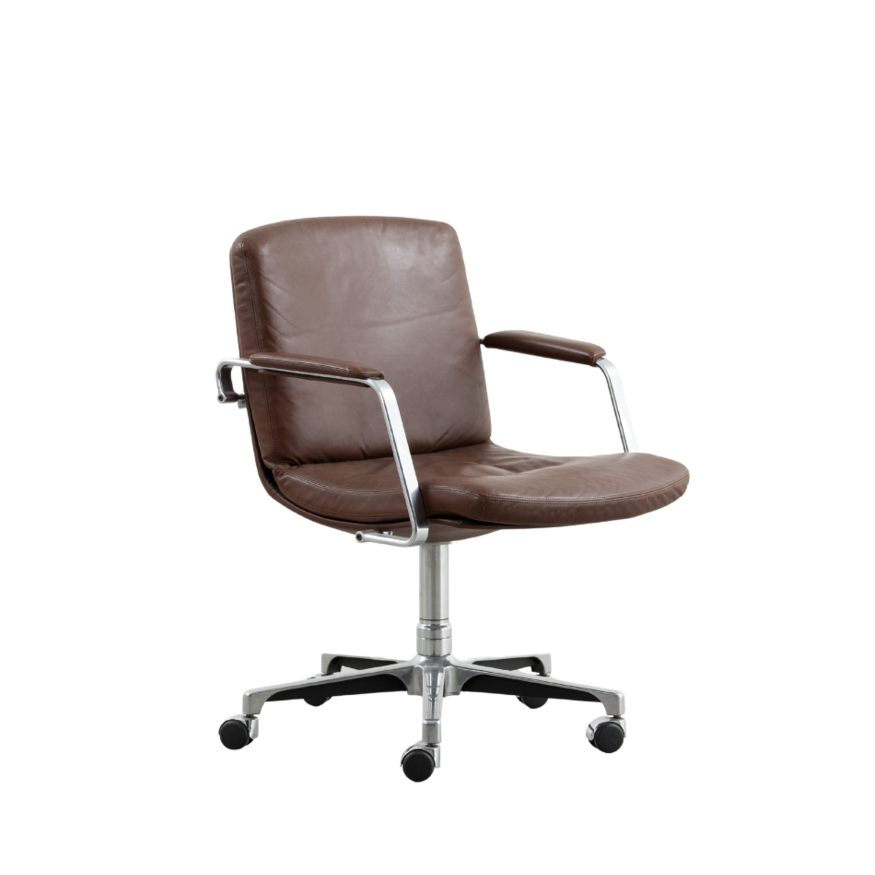 Kill International Preben Fabricius and Jorgen Kastholm desk chair leather Kill International