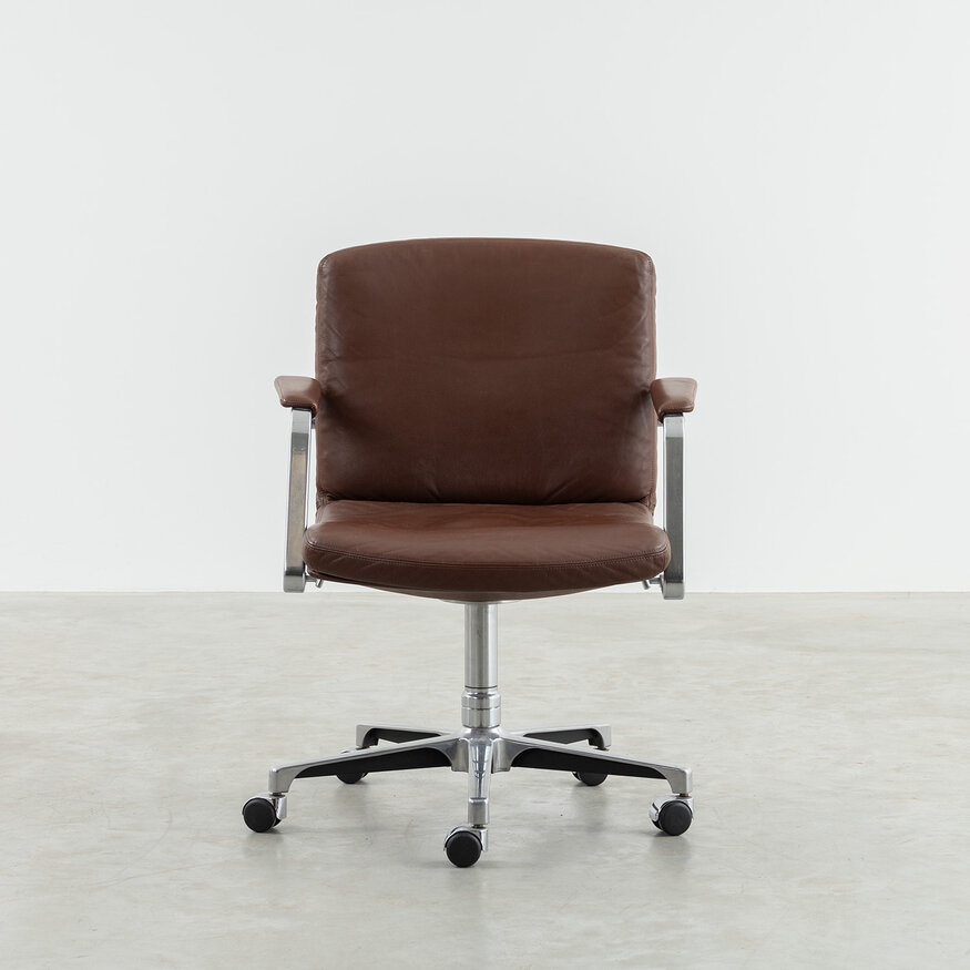 Kill International Preben Fabricius and Jorgen Kastholm desk chair leather Kill International