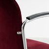 Gispen Gispen 413 Damesfauteuil Vroege versie Jaren '30 Donkerrood Rib