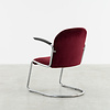 Gispen Gispen 413 ladies armchair early version 1930s dark red rib