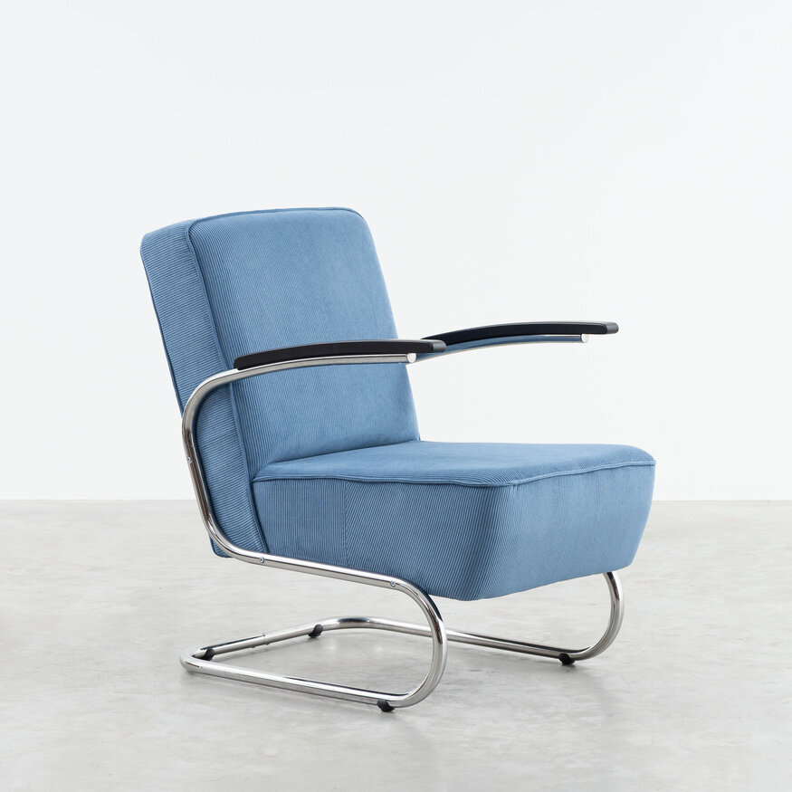 Dykmeyer De Zwaan Tubular Frame Armchair