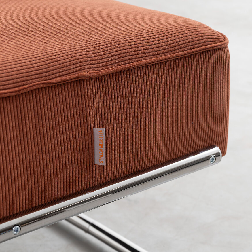 Dykmeyer De Zwaan Tubular Frame Footstool