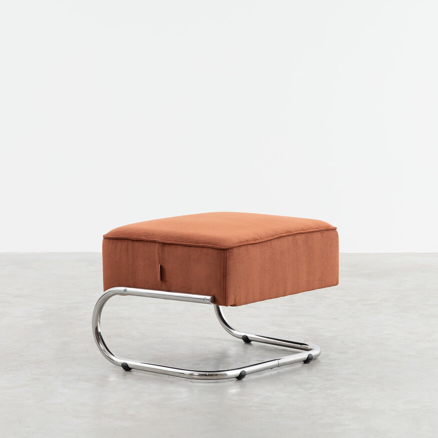 Dykmeyer De Zwaan Tubular Frame Footstool