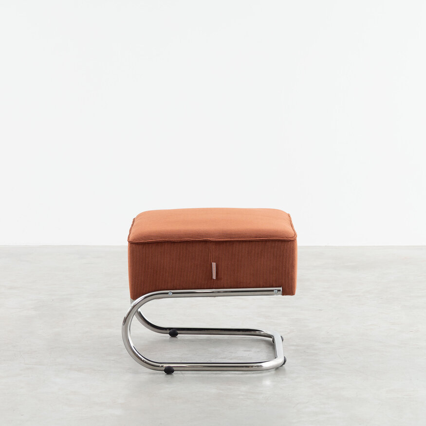 Dykmeyer De Zwaan Tubular Frame Footstool