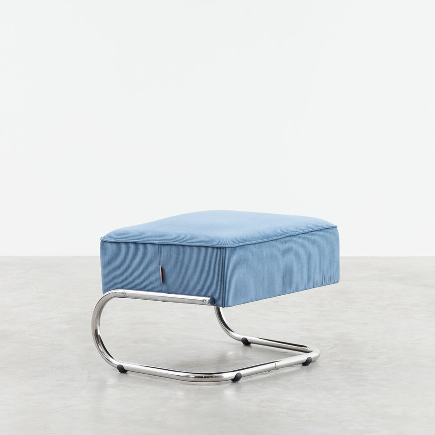 Dykmeyer De Zwaan Tubular Frame Footstool