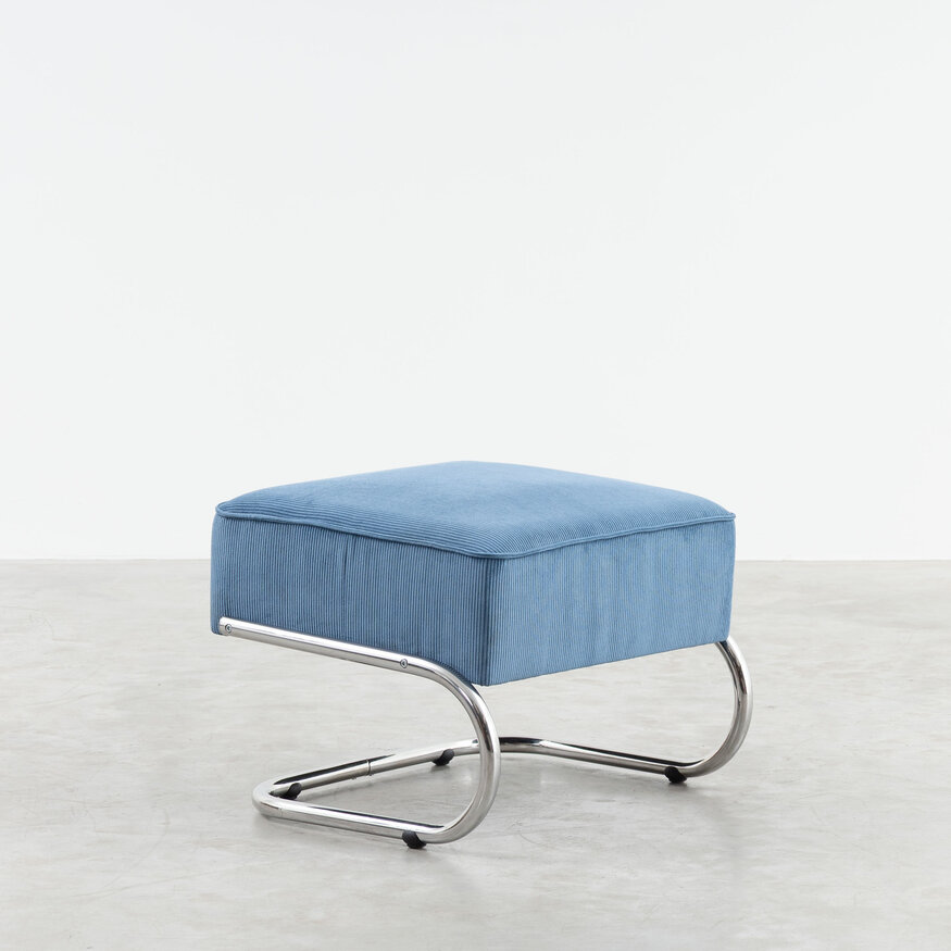 Dykmeyer De Zwaan Tubular Frame Footstool
