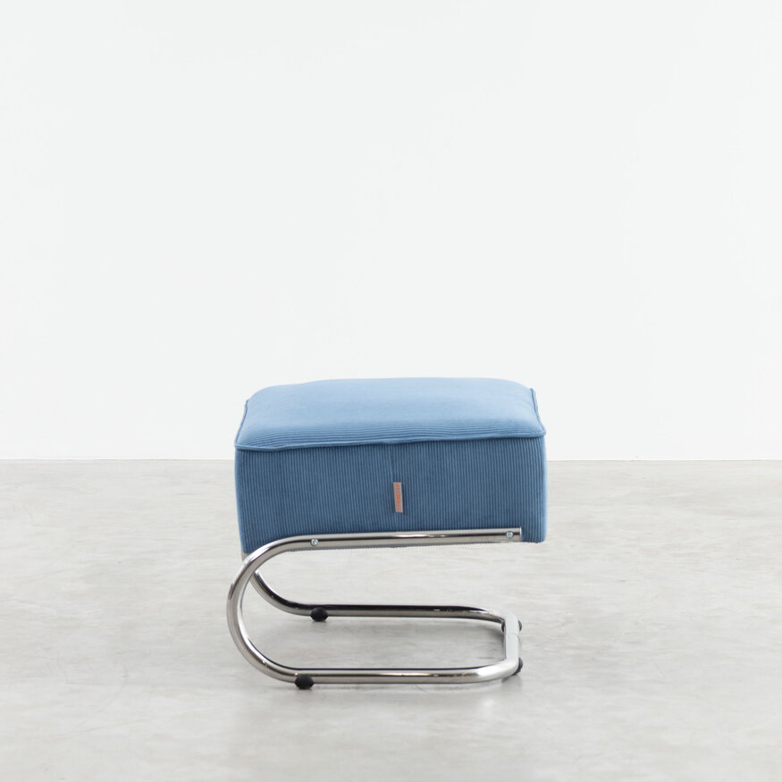 Dykmeyer De Zwaan Tubular Frame Footstool