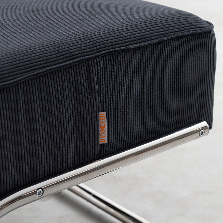 Dykmeyer De Zwaan Tubular Frame Footstool