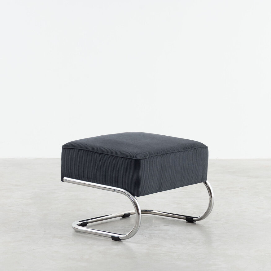 Dykmeyer De Zwaan Tubular Frame Footstool
