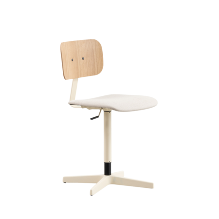 Elon Work Chair Light Ivory | Oak | Seat Upminster