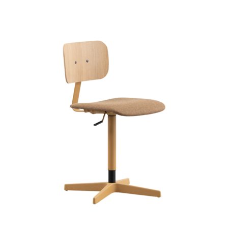 Elon Werkstoel Bruinbeige | Eiken | Zitting Stockwell Elon Werkstoel Bruinbeige | Eiken | Zitting Stockwell