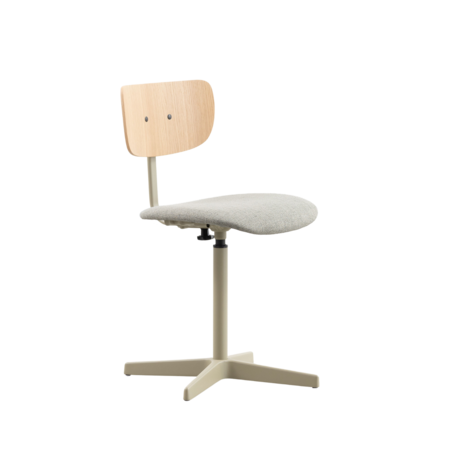 Jops Work Chair Yellow Grey | Oak | Seat Thyme