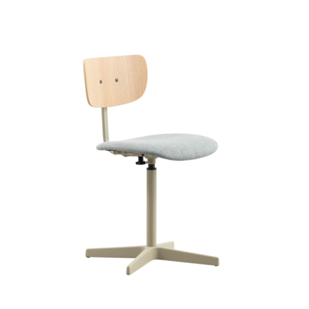 Jops Work Chair Yellow Grey | Oak | Seat Sage