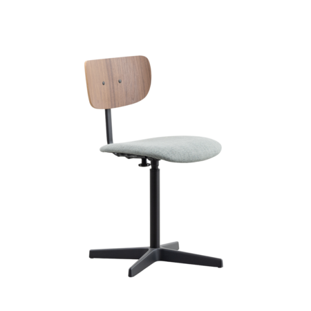 Jops Work Chair Graphite Black | Walnut | Seat Sage