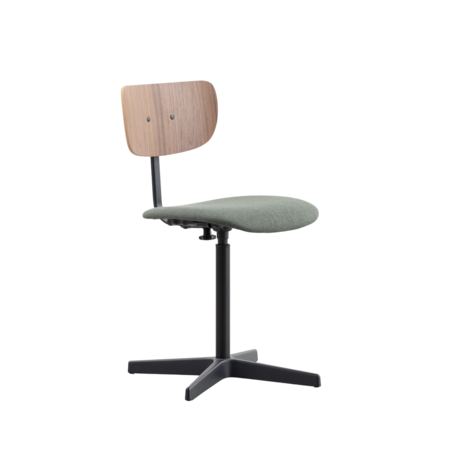 Jops Work Chair Graphite Black | Walnut | Seat Forest
