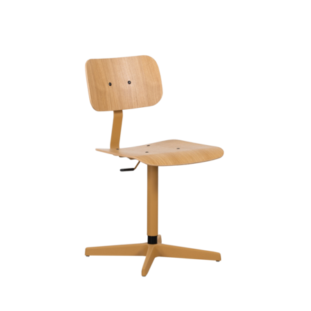 Elon Werkstoel Bruinbeige | Eiken