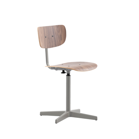 Jops Work Chair Pearl Mouse Grey | Walnut Jops Work Chair Pearl Mouse Grey | Walnut