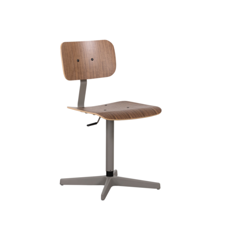 Elon Work Chair Mouse Grey | Walnut