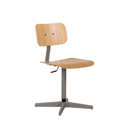 Elon Work Chair Pearl Mouse Grey | Oak