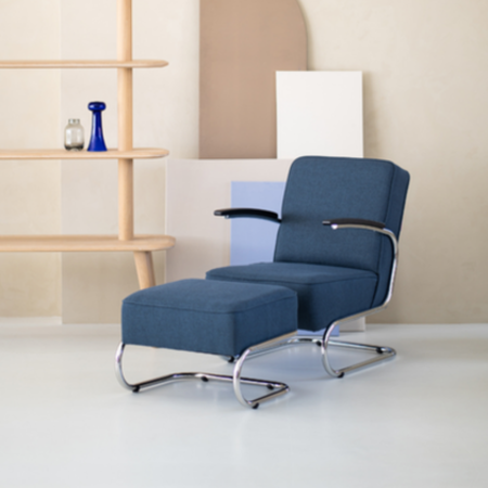 Tubular frame armchairs