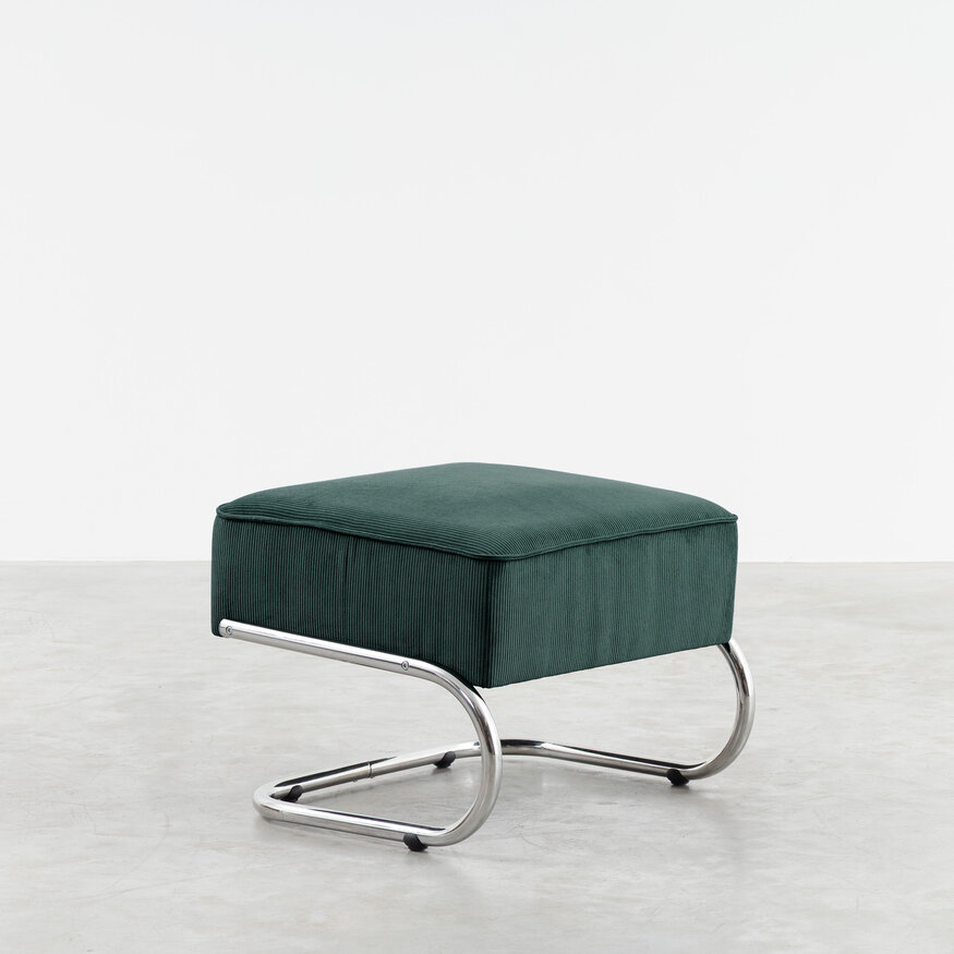 Dykmeyer De Zwaan Tubular Frame Footstool