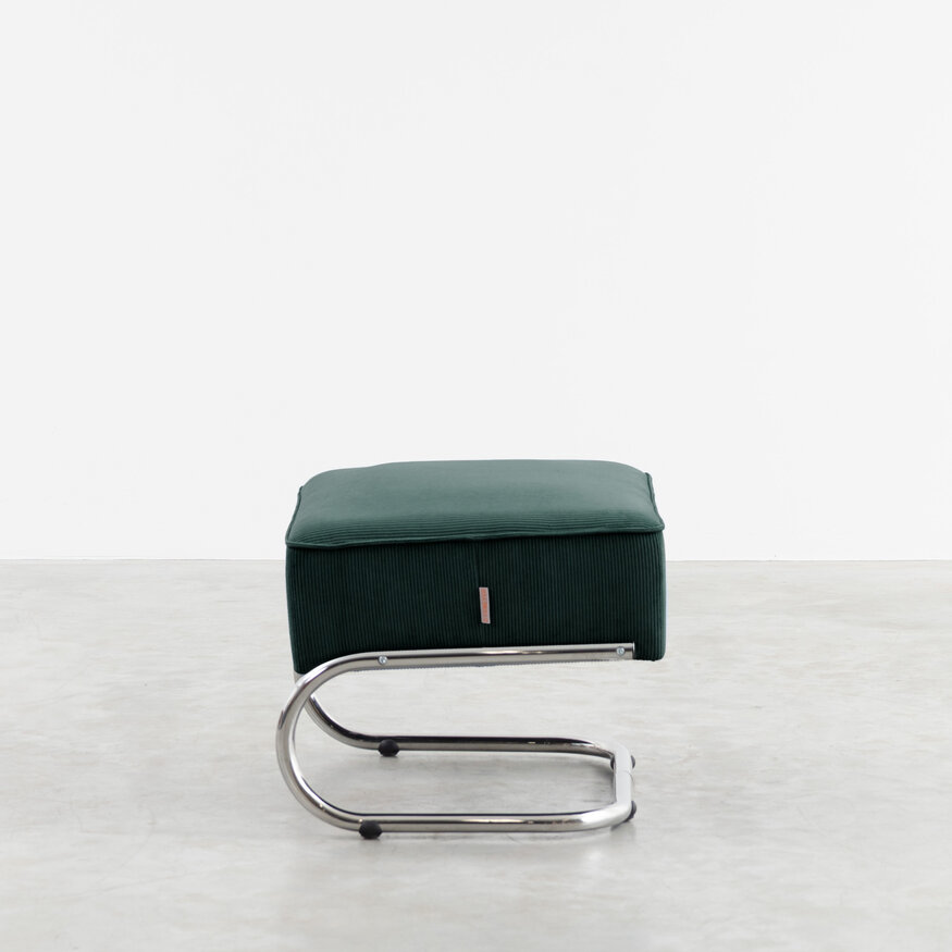 Dykmeyer De Zwaan Tubular Frame Footstool