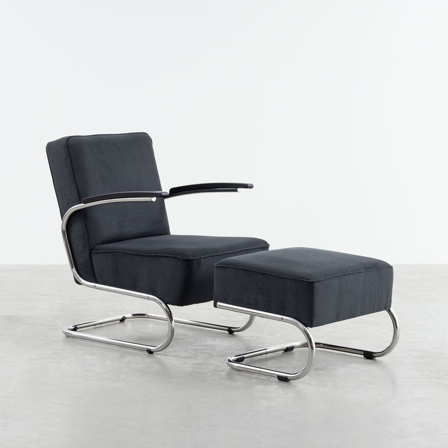 Dykmeyer De Zwaan Tubular Frame Armchair