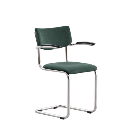 De Purmer with armrests | Rib fabric Dark Green