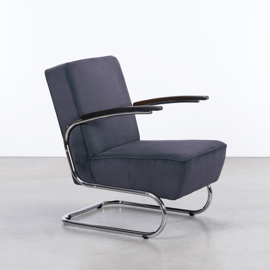 Dykmeyer De Zwaan Tubular Frame Armchair