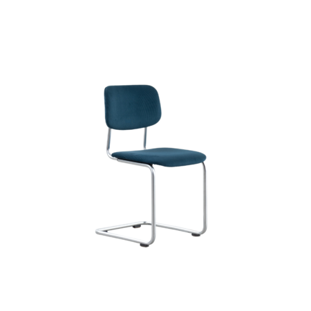 Set van 4 Gispen stoelen model 1121 ribstof