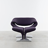 Artifort Pierre Paulin Ribbon lounge chair + ottoman purple Artifort