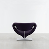 Artifort Pierre Paulin Ribbon lounge chair + ottoman purple Artifort