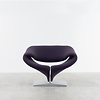 Artifort Pierre Paulin Ribbon lounge chair + ottoman purple Artifort