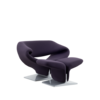 Artifort Pierre Paulin Ribbon lounge chair + ottoman purple Artifort