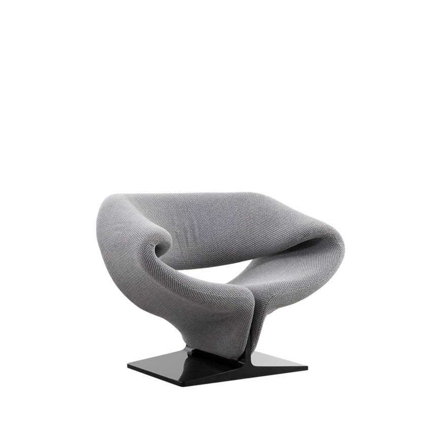 Artifort Pierre Paulin Ribbon lounge chair grey Artifort