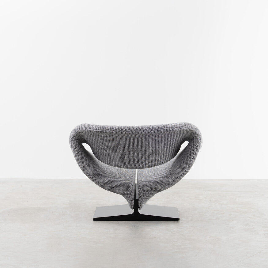 Artifort Pierre Paulin Ribbon lounge chair grey Artifort