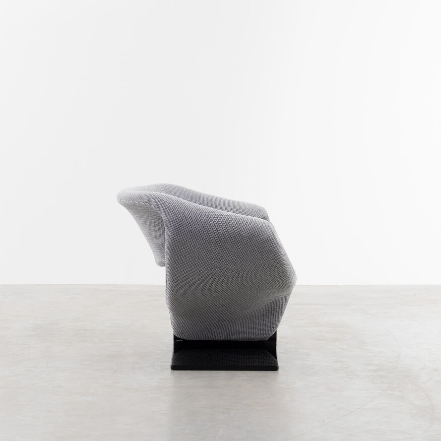 Artifort Pierre Paulin Ribbon lounge chair grey Artifort
