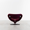 Artifort Pierre Paulin Ribbon lounge chair dark red Artifort