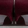 Artifort Pierre Paulin Ribbon lounge chair dark red Artifort