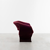 Artifort Pierre Paulin Ribbon lounge chair dark red Artifort