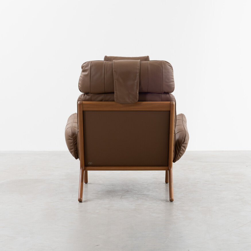 De Sede De Sede DS531 Brasil lounge chair + ottoman wood and leather